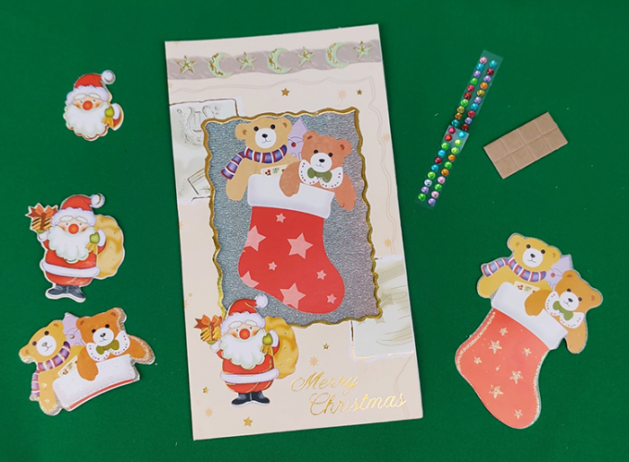 DIY Rhinestone Kit (3D Card with Envelope), 11.5*21 cm/NR