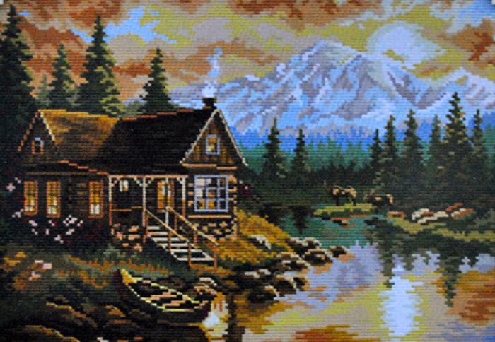 Набір для вишив. "Гірський будинок" 53*39 см (F353)