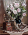 Still life with coffee, 30*40 cm. Set for creativity with rhinestones on a stretcher