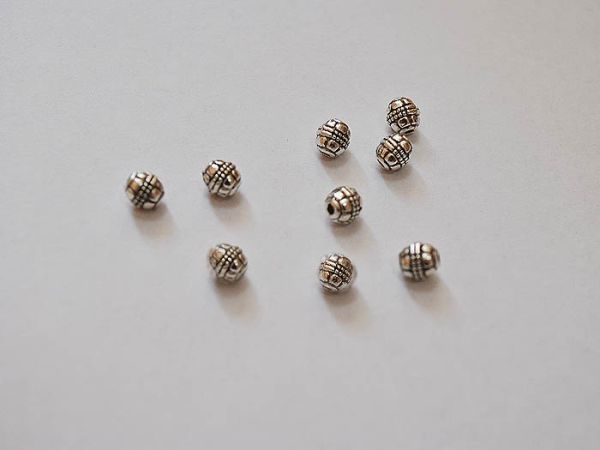 Accessories metal Separator beads silver