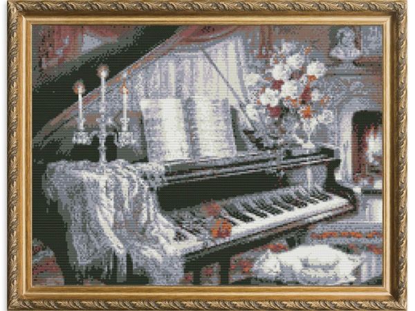 Kit embroidery cross Piano