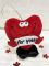 Textile souvenir Heart red For you 12*11 cm