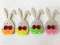 Decorative item made of felt Rabbit with a bow 7 cm (20 pcs per pack) / U