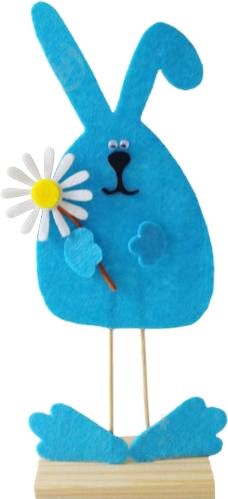 Decorative product Rabbit, 25 cm (light blue)