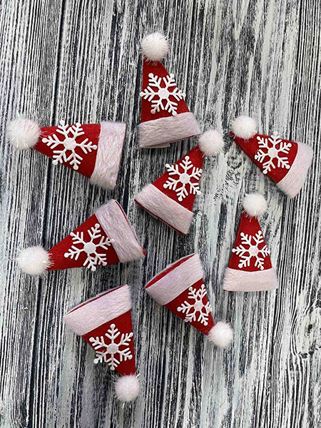 Decor textile Cap, 7.5 cm, 25 pcs / pack