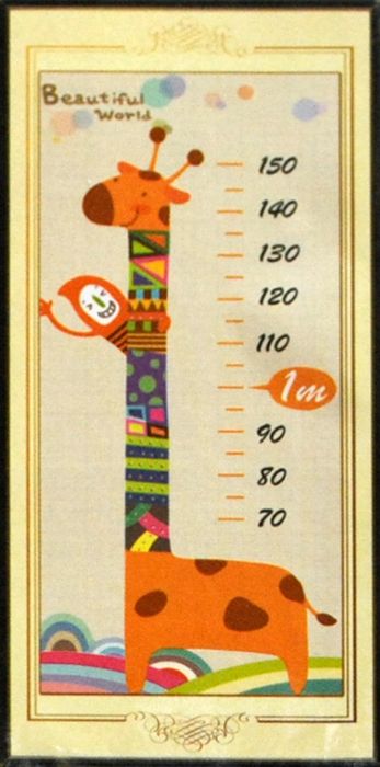 Set for creativity with rhinestones Giraffe Height chart
