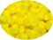 Pompon yellow 8 cm, 50 pcs. in the pack.