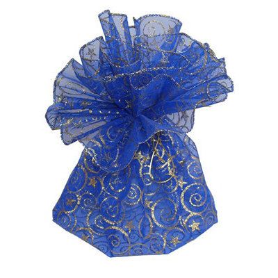 Packaging organza blue gold (napkin)
