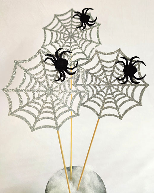 Decorative product Topper Spider Web, 10*31.5 cm