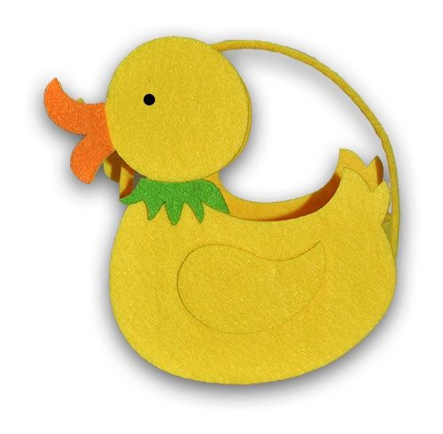 Basket of felt DIY Duckling