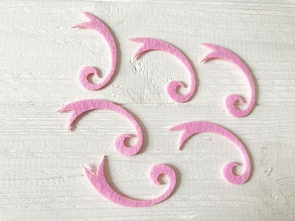 Decorative product from felt Wenzel-2, 6.5 cm, 50 pcs per pack