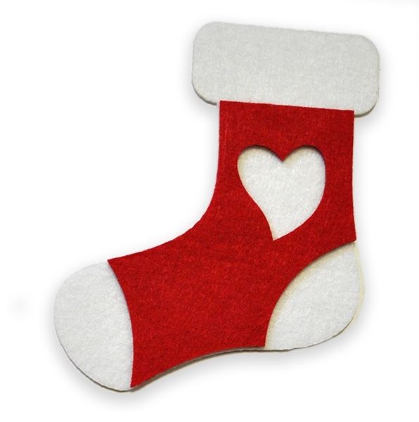 Decor from felt Sapozhok, 13 cm