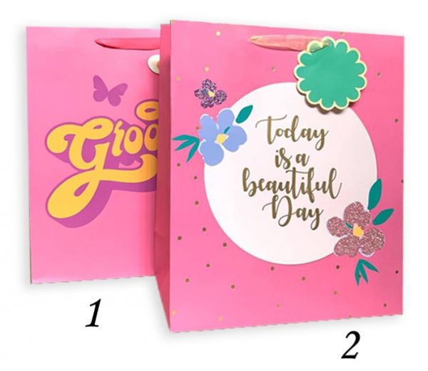 Пакет 27*32*13см паперовий "Вeautiful day" 12шт  в пак