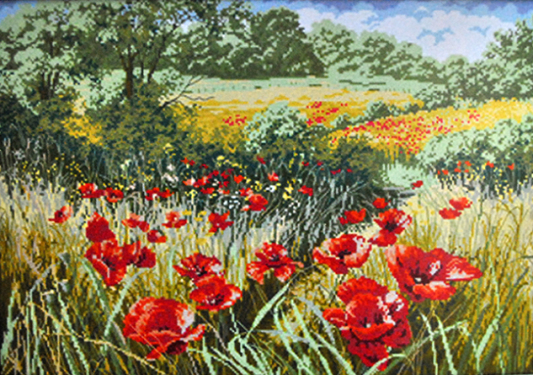 Набір для вишив. "Макове поле" 72*53 см (F679)