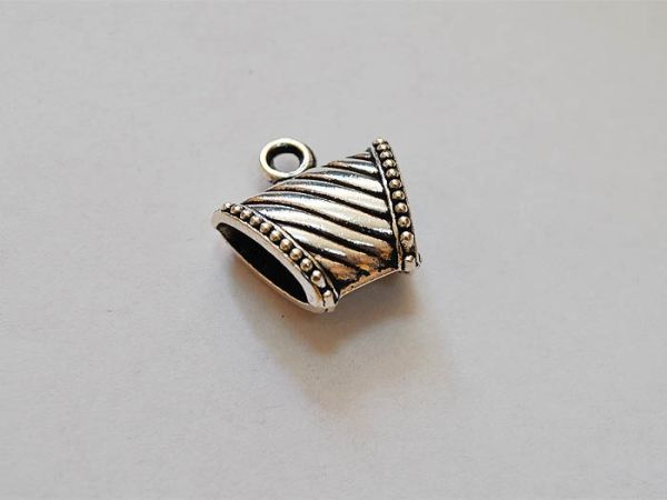 Accessories metal bale (holder for pendants) silver