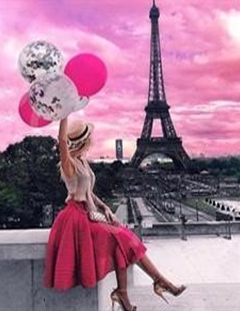 Fulfillment of wishes 40 * 50 cm. Set for creativity with rhinestones on canvas