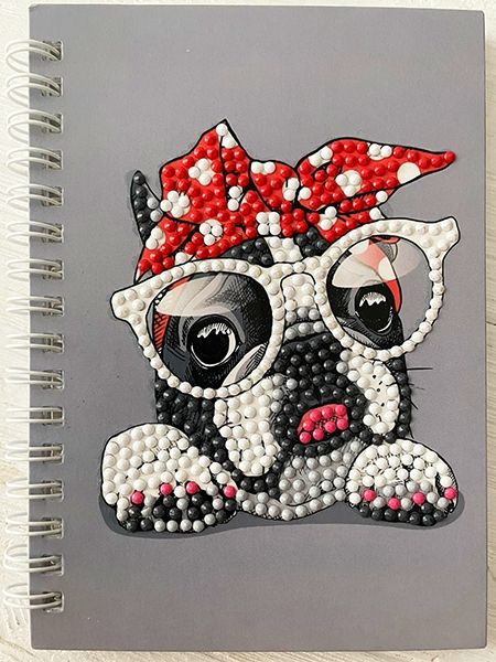 A set for creativity with rhinestones Notebook Nerdy 10 * 15 cm