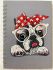 A set for creativity with rhinestones Notebook Nerdy 10 * 15 cm