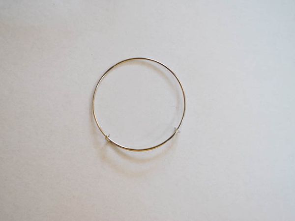Accessories metal Base for bracelet silver