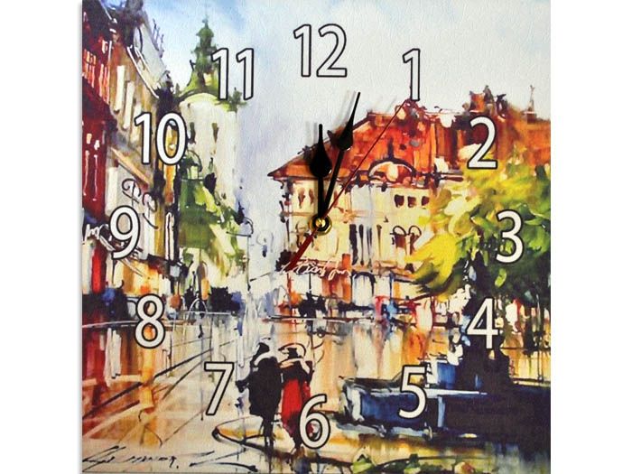 Wall clock Market Square. Art. Tsemryuk S.
