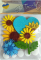 Decorative sticker with Velcro Kviti Ukraine, 5 pcs per pack.