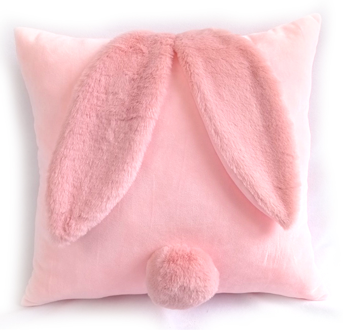 Bunny Dream pillow, pink, 37cm