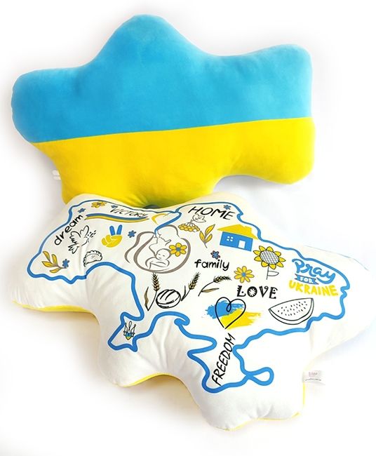 Текстильний сувенір "Мапа України", 57 см