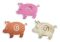 Decorative felt product Piglet, 7 cm, mix colors, 60 pcs. in the pack.
