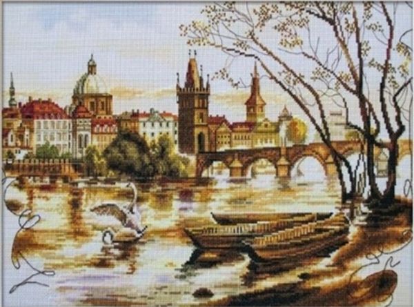 Набір для творчості зі стразами на підрамнику  "Місто спить" 40*50 см  (У)