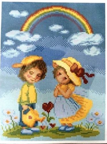 Set for creativity with rhinestones Under the rainbow 24 * 32