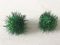 Decorative product Earrings Pom-poms New Year's green
