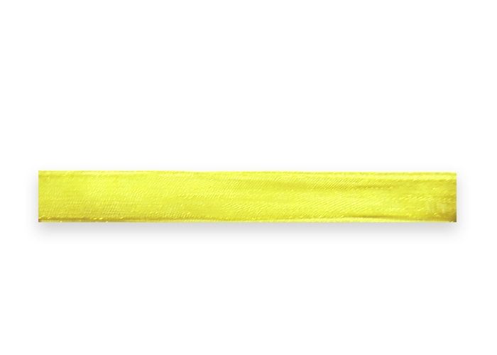 Organza tape, yellow, w. 0.3 cm; 914 m in roll.