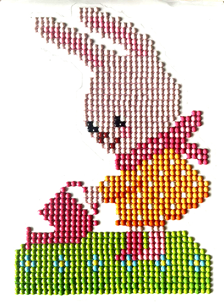 Hostess 10*15 cm (sticker) Set for creativity with rhinestones