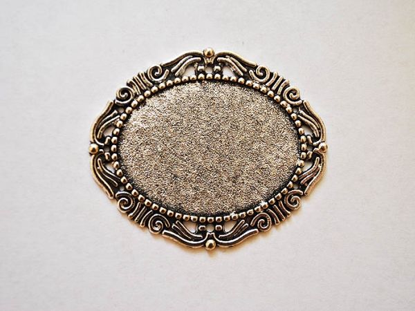 Accessories metal Pendant silver horizontal