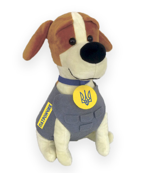 Soft stuffed toy Dog Patronchik, 28 cm