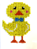 Chicken 7 * 9 cm (sticker) Set for creativity with rhinestones