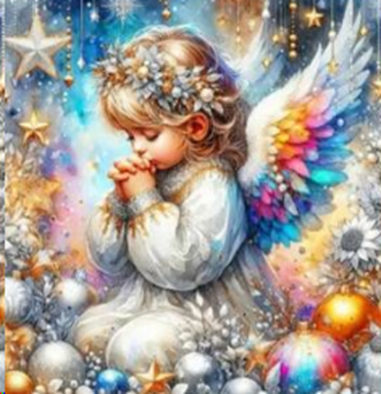 May dreams come true, 25*25cm, 5D. A set with rhinestones on a stretcher