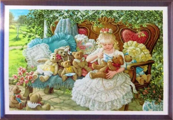 A set for creativity with rhinestones Favorite Bear cubs 68 * 40