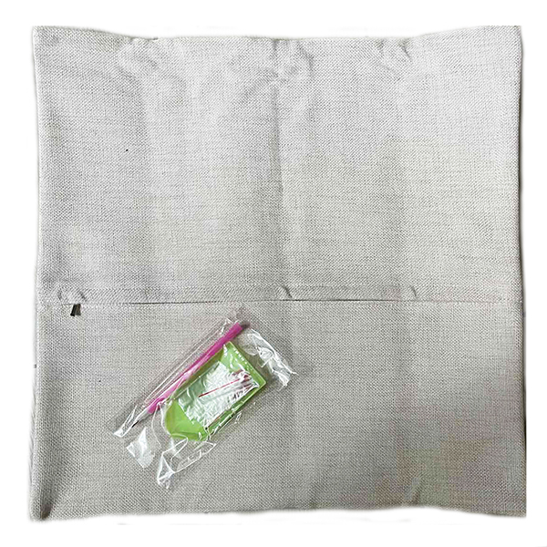 Set for creativity with rhinestones Pillowcase White Mane 40 * 40cm