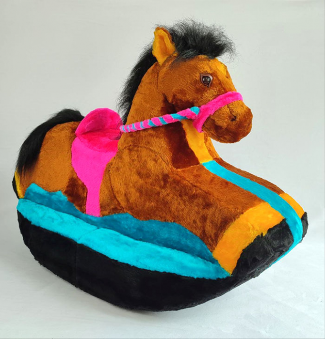 Soft toy chair rocking Horse
