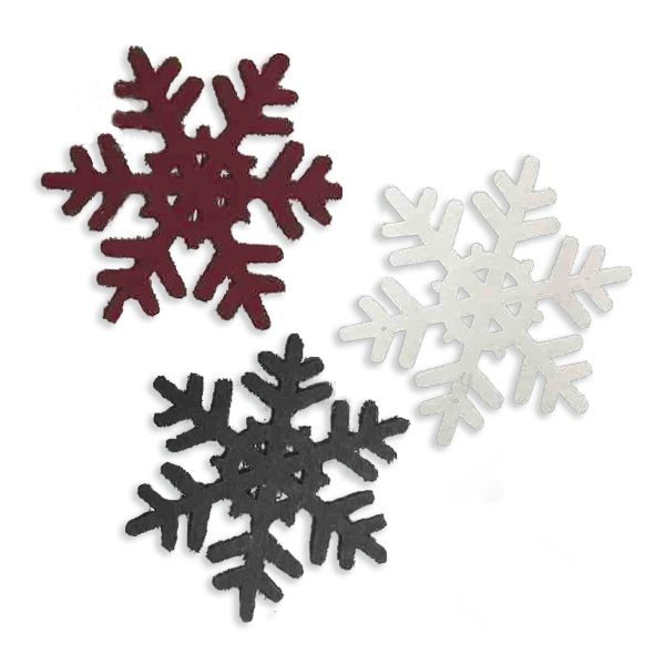 Decorative felt set Snowflakes holiday, (3 pcs in a pack)
