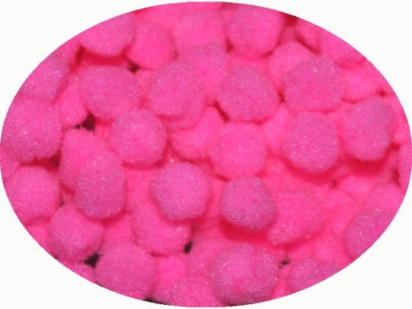 Pompom pink 3 cm, 500 pcs. in the package.