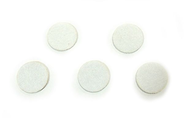 Decor from felt Circle, 4.5 cm, white 500 pcs per pack.