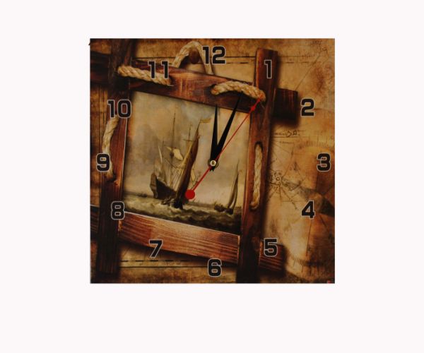 Годинник настінний 30*30 см "Морська регата-2"
