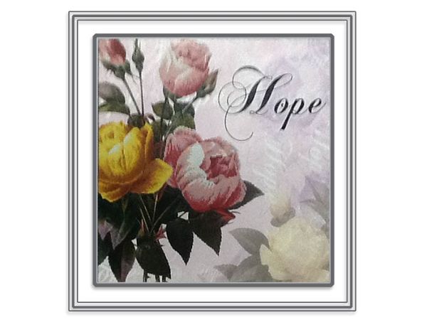 Set for embroidery a cross rose of hope