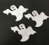 Decorative felt product Ghost, 8 cm (4 pcs in a pack)