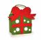 Basket made of felt Gift, green, 17 * 13 cm
