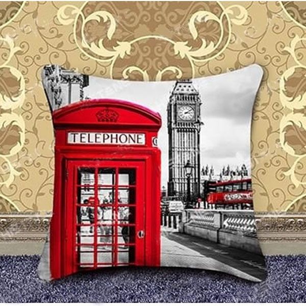 Set for creativity with rhinestones Pillowcase London 40 * 40cm