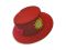 Textile DIY: Felt hat, red