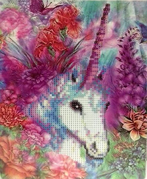 Set for creativity with pastes on a cardboard 5D Summer fairy tale 21 * 25 cm